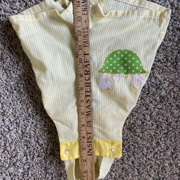 Vintage JC Penneys Turtle Toddle Time Size 1/2 Yellow One Piece Romper Jumpsuit - Picture 10 of 10